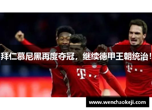 拜仁慕尼黑再度夺冠，继续德甲王朝统治！